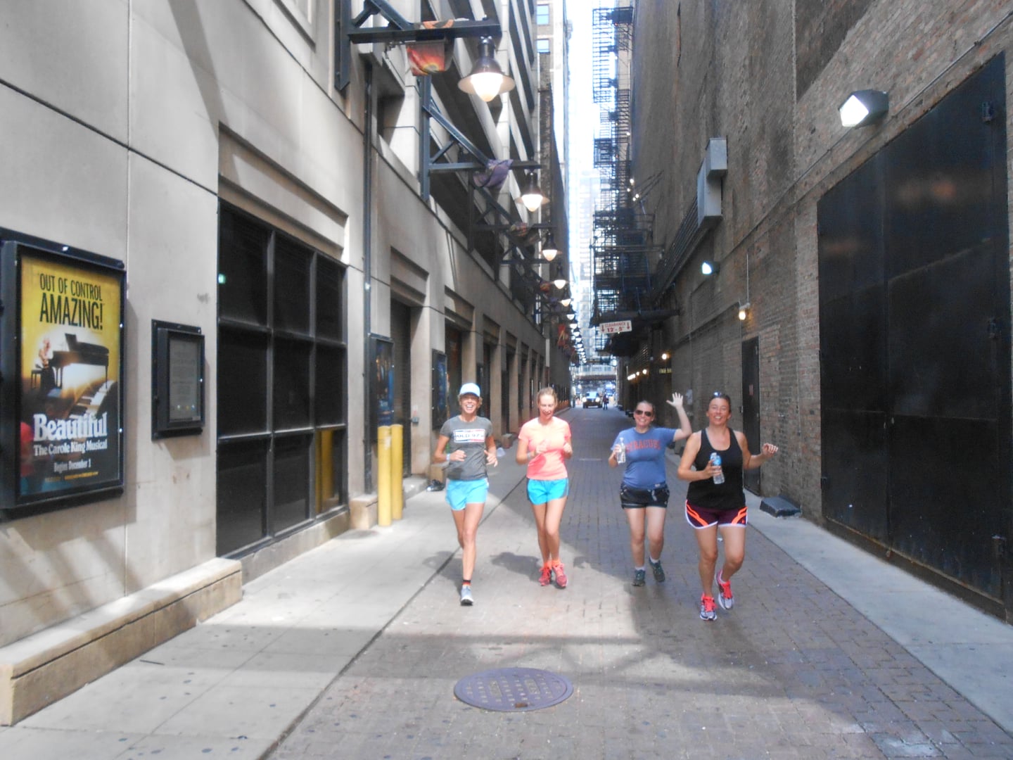Couch Place (Death Alley) behind the James M. Nederlander Theatre in Chicago, the alley where hundreds died in the 1903 Iroquois Theatre fire