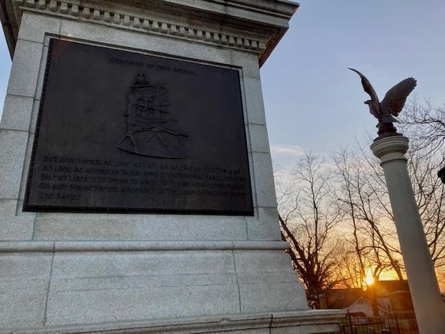 Picture of the Elijah P. Lovejoy Monument in Alton, Illinois, U.S.A.