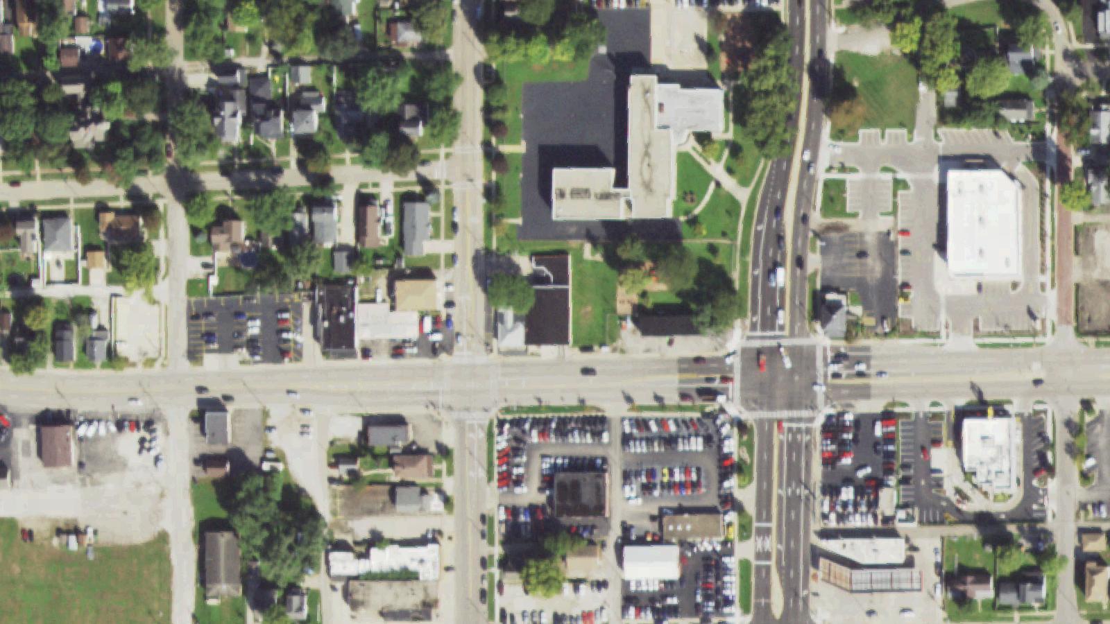 Aerial survey view of Route 6 / Help Road