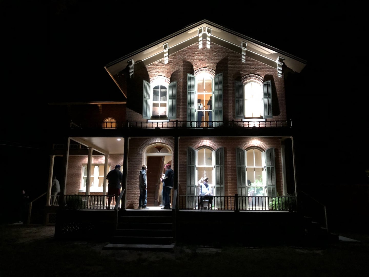 Restored Italianate Victorian house with cupola in Watseka, Illinois