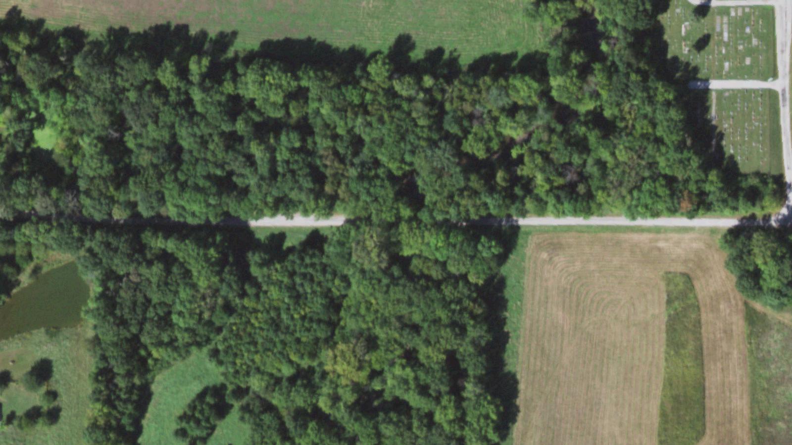 Aerial survey view of Witch's Bridge (Christian County)