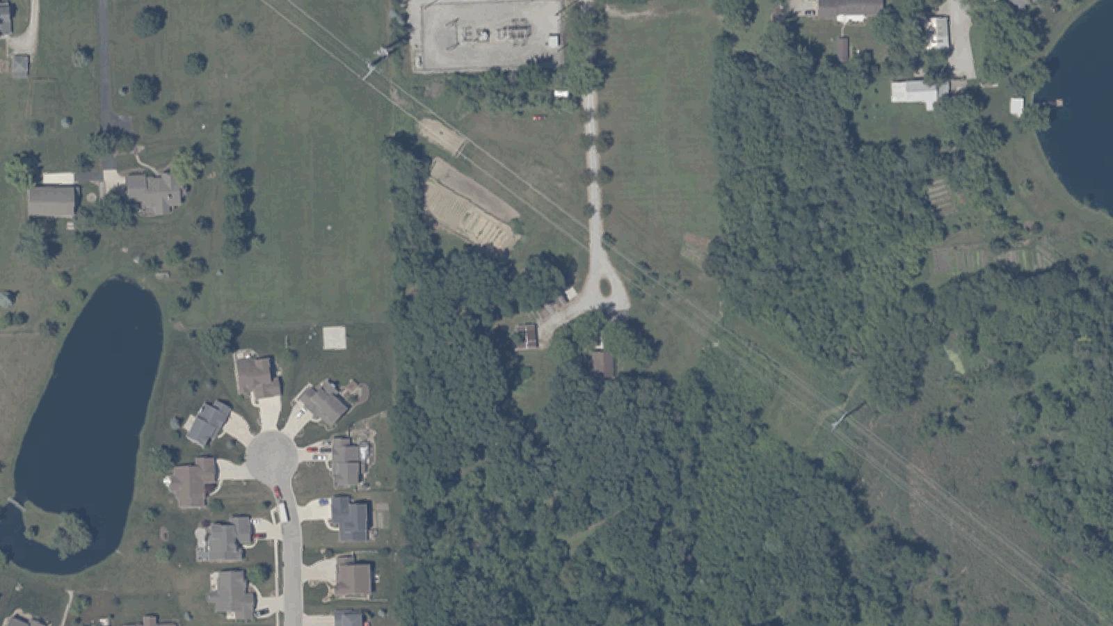 Aerial survey view of Devils Hollow - Cedar Canyon Road