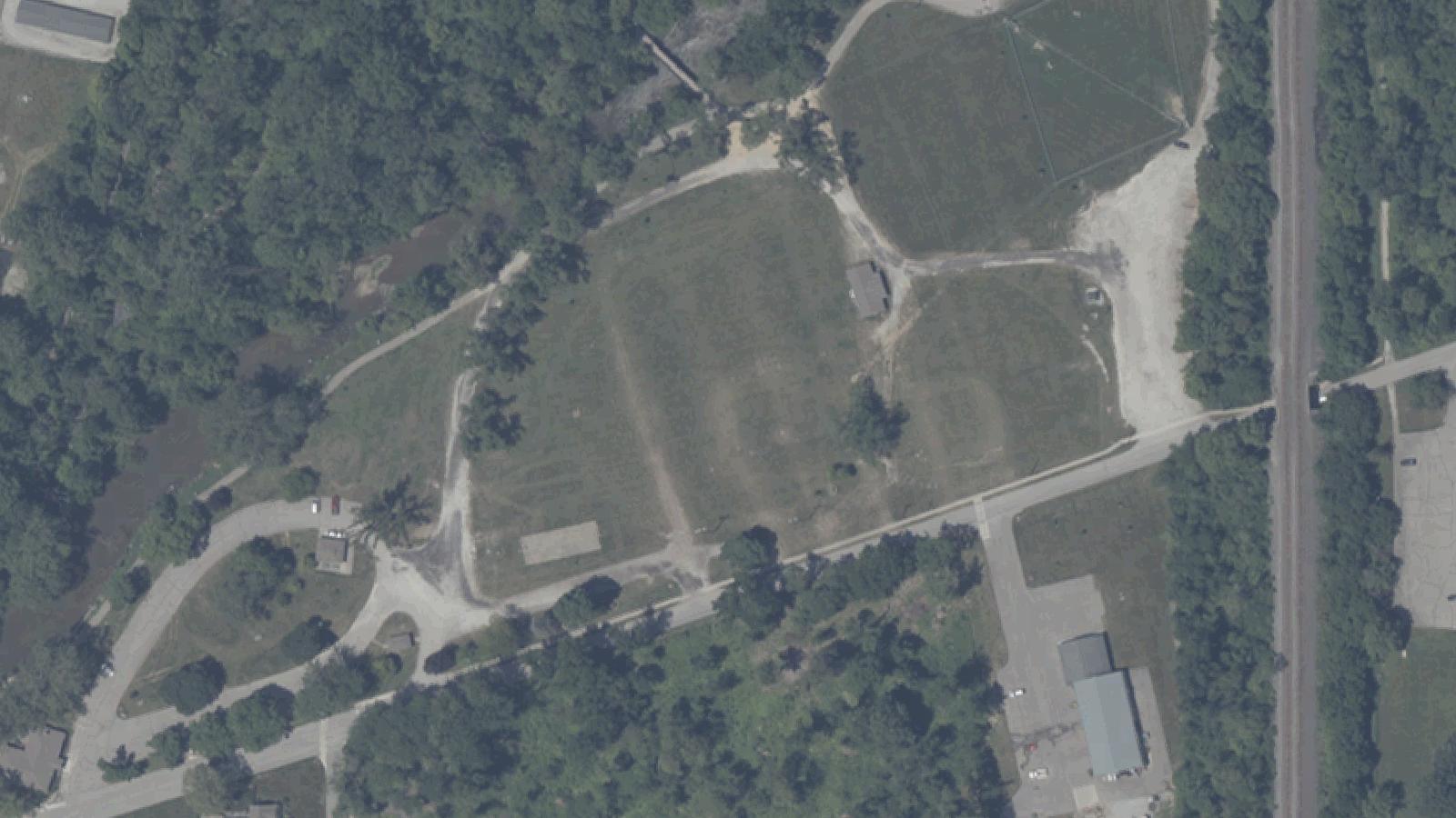 Aerial survey view of Falls Park