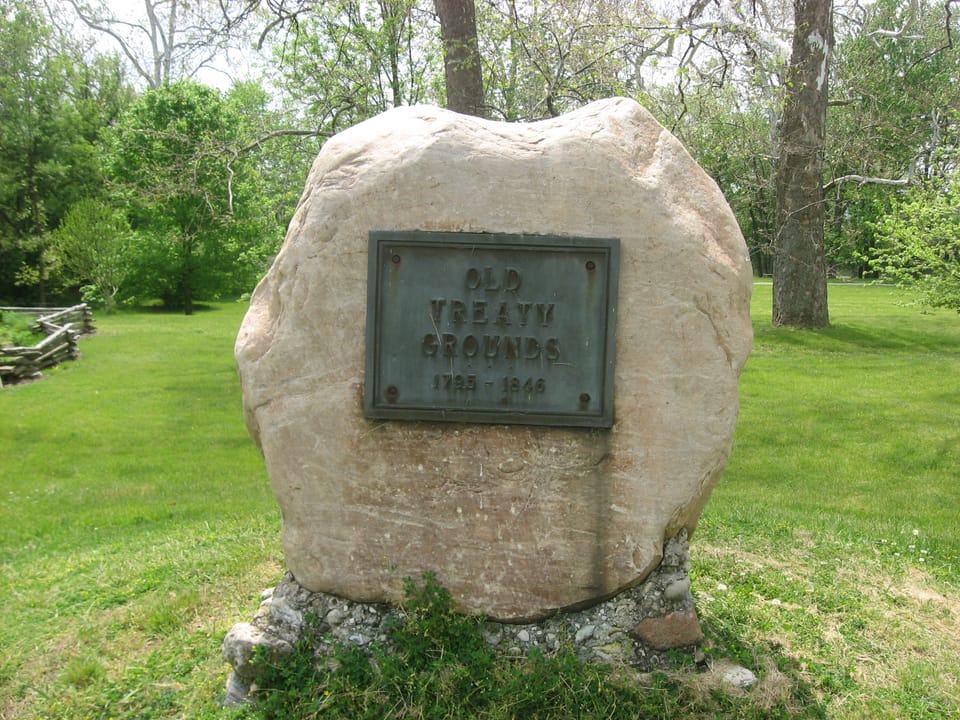 Chief Richardville's house at the Historic Forks of the Wabash site in Huntington, Indiana