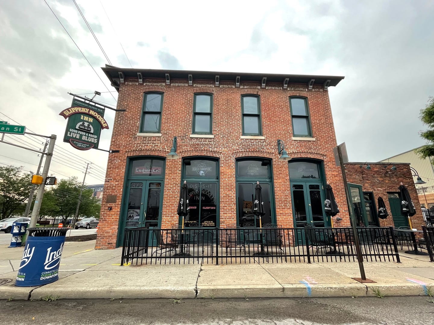 The Slippery Noodle Inn at 372 South Meridian Street, the meeting point for the Haunted Wholesale District Ghost Walk in Indianapolis