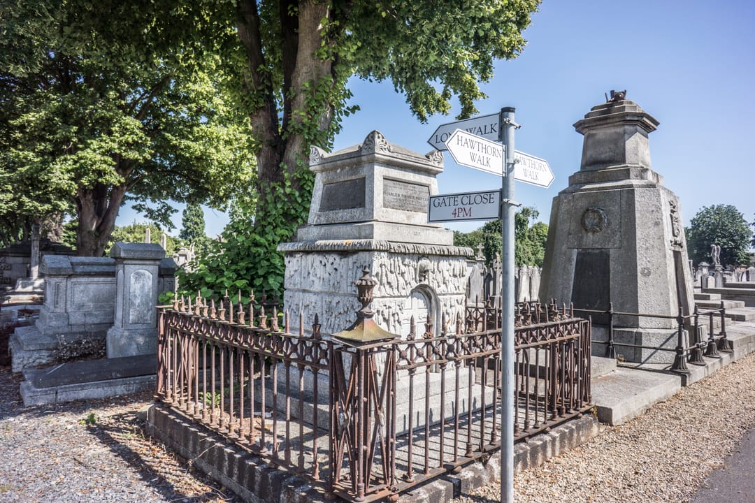 If you like old churchyards and cemeteries Mount Jerome is a place that should be on your ‘places to visit’ list. It is here here wealthy Victorians were buried and had expensive monuments built to advertise their importance even though they had moved on the the afterlife. They couldn't take their w