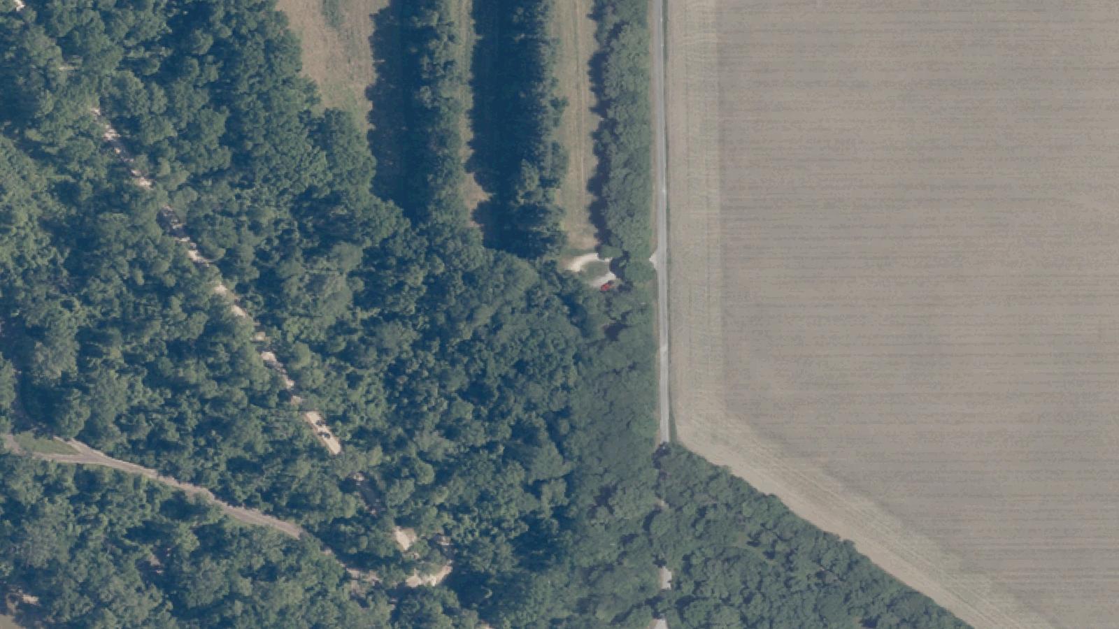 Aerial survey view of Mississinewa Battlefield River Corridor