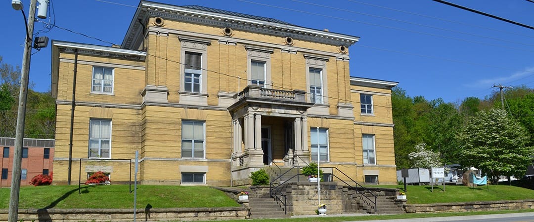 Old Perry County Courthouse historic exterior, Cannelton Indiana