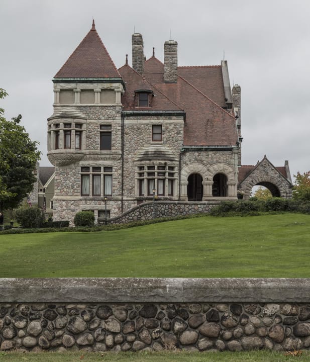 Tippecanoe Place, the 1889 Clement Studebaker mansion at 620 W Washington Street in South Bend, Indiana