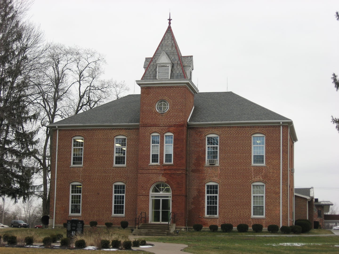 A historic Quaker residence in Westfield, Indiana — a town founded in 1834 by abolitionist settlers and a documented stop on the Underground Railroad
