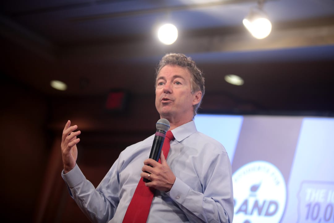 U.S. Senator Rand Paul speaking with supporters on his "The Iowa 10,000 College Tour!" at the Dows Conference Center at Buena Vista University in Storm Lake, Iowa.

Please attribute to Gage Skidmore if used elsewhere.