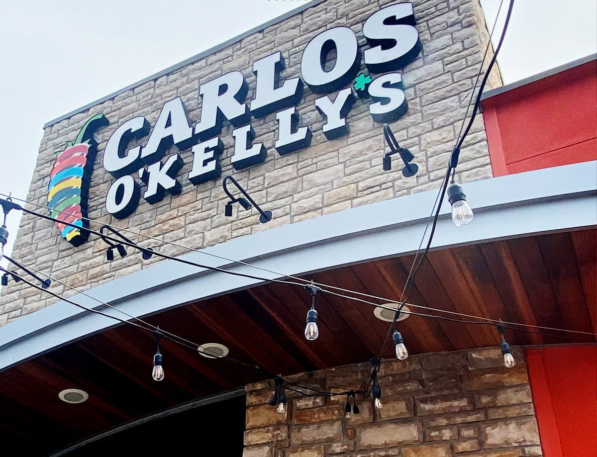 Exterior of Carlos O'Kelly's Mexican Café in Marion, Iowa