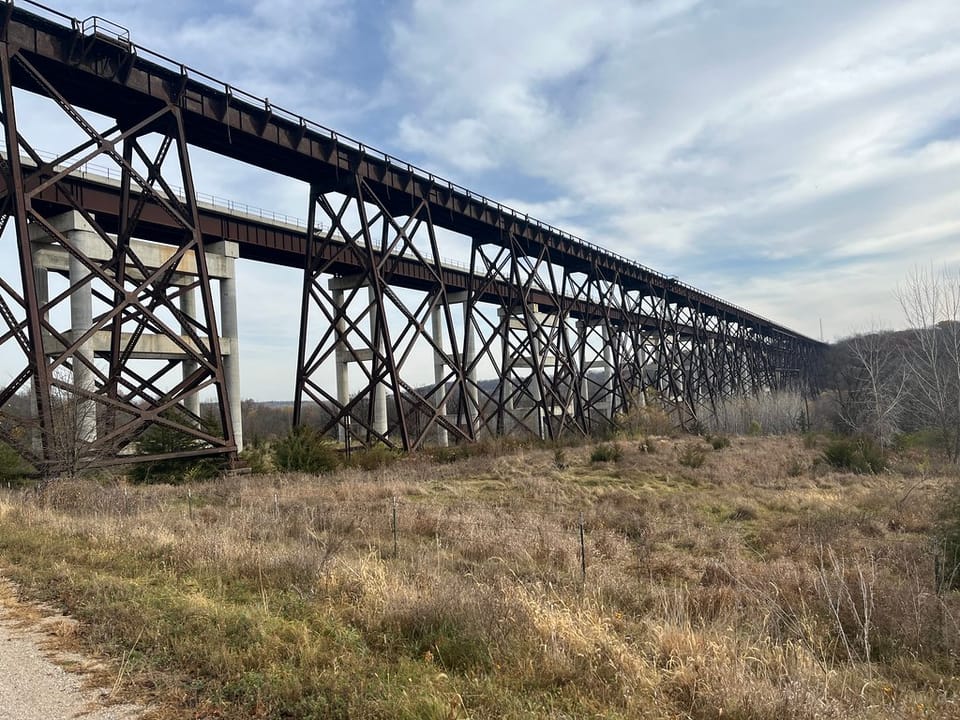 Kate Shelley High Bridge across Des Moines River. 
