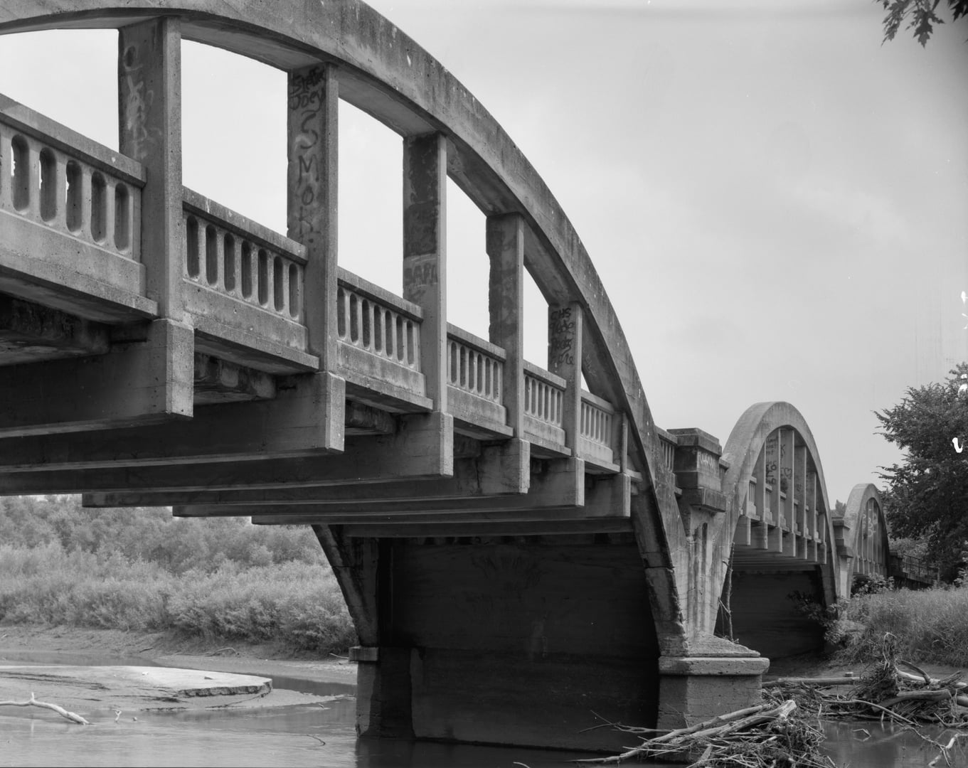 The 1914 Marsh rainbow-arch bridge over the North Raccoon River near Lake City, Iowa