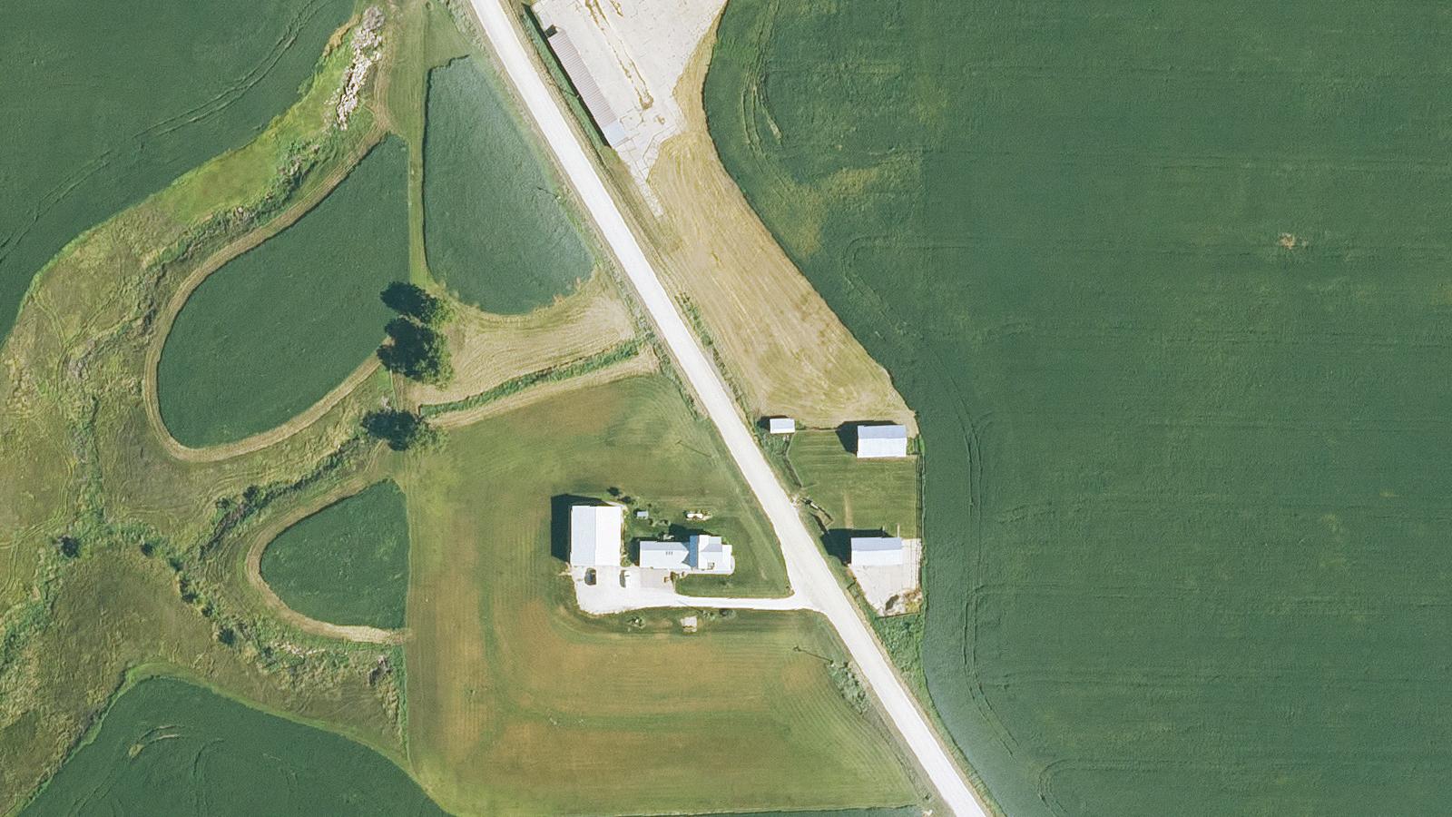 Aerial survey view of Stony Hollow Road