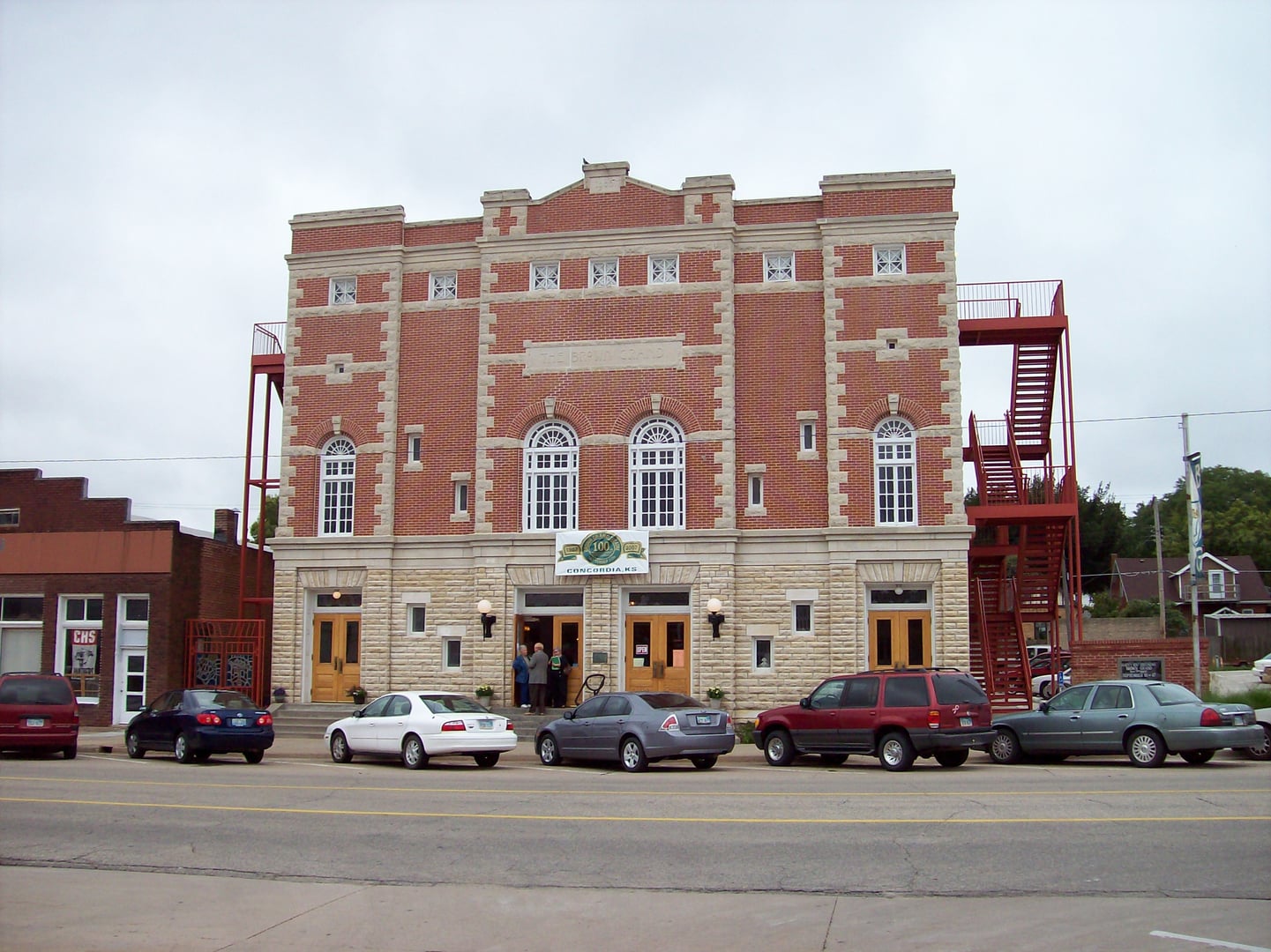Brown Grand Theatre exterior in Concordia, Kansas