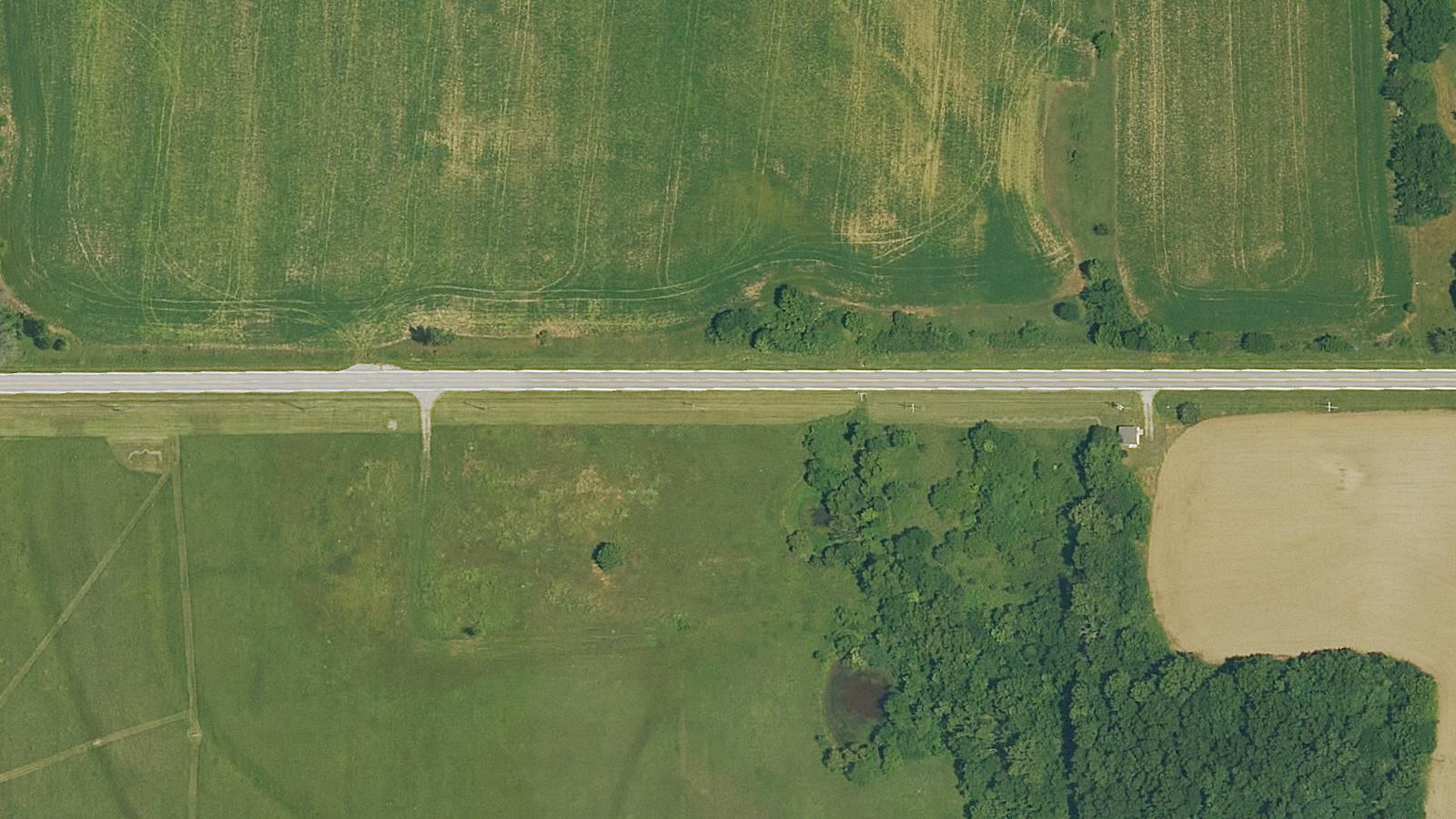 Aerial survey view of Mine Creek Battlefield State Historic Site