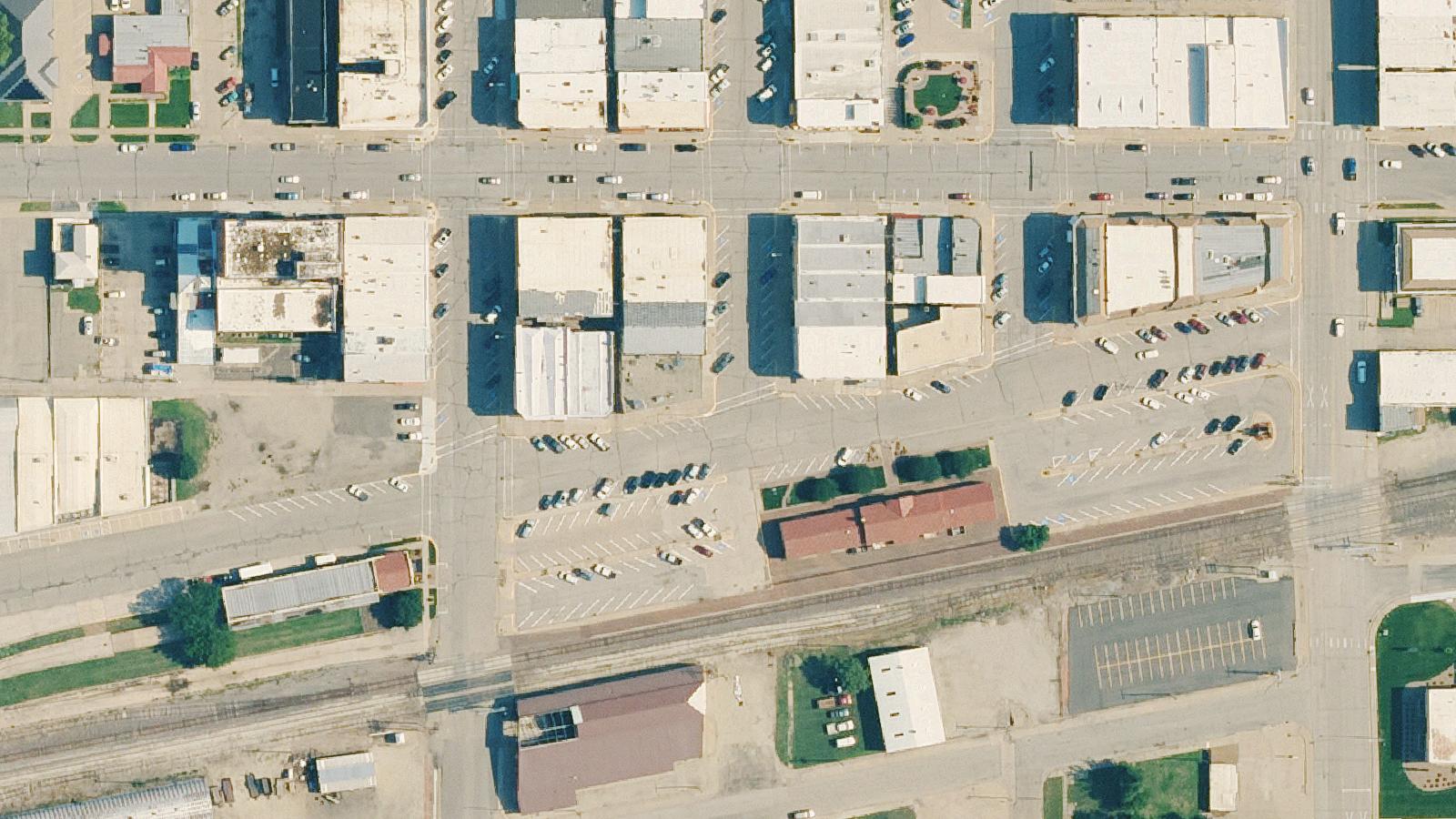 Aerial survey view of Rivendell Book Store