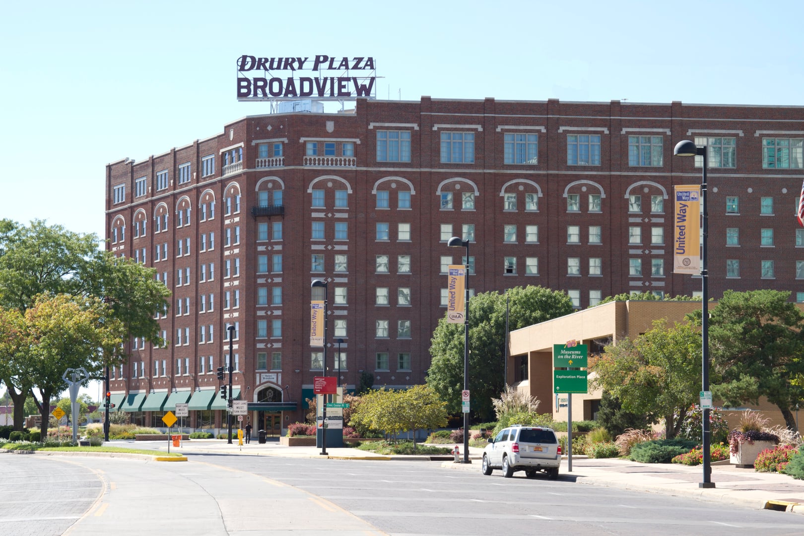 Broadview Hotel in Wichita Kansas, 1922 high-rise on Douglas Avenue, now Drury Plaza