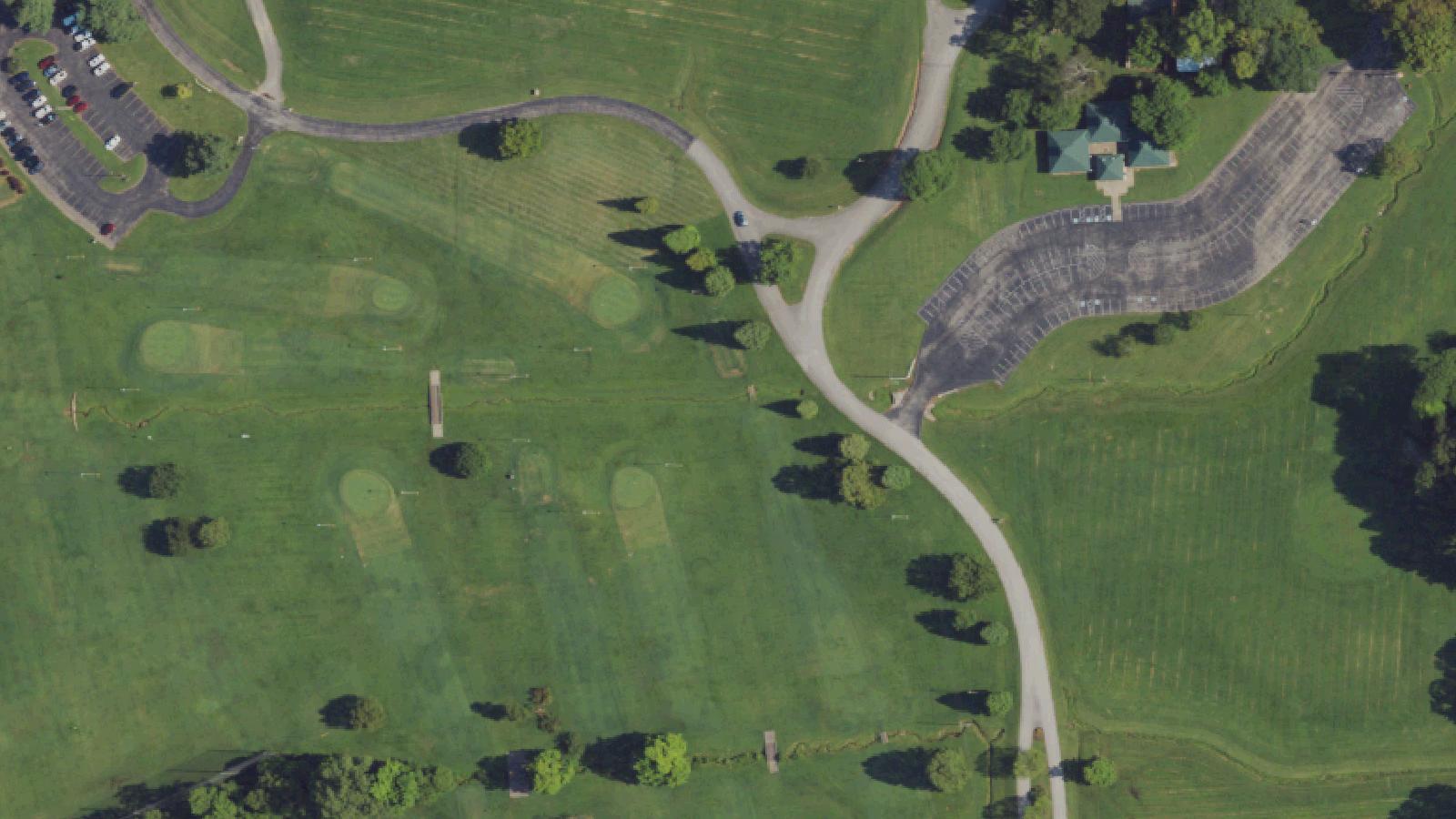 Aerial survey view of Ben Hawes State Park
