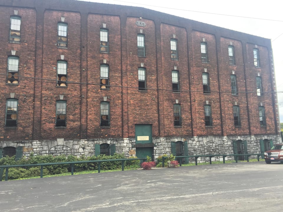 Exterior of Buffalo Trace Distillery buildings in Frankfort, Kentucky