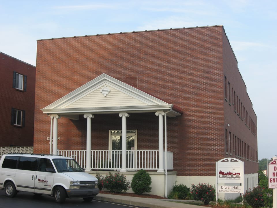 Brick Administration Building at Campbellsville University in Kentucky