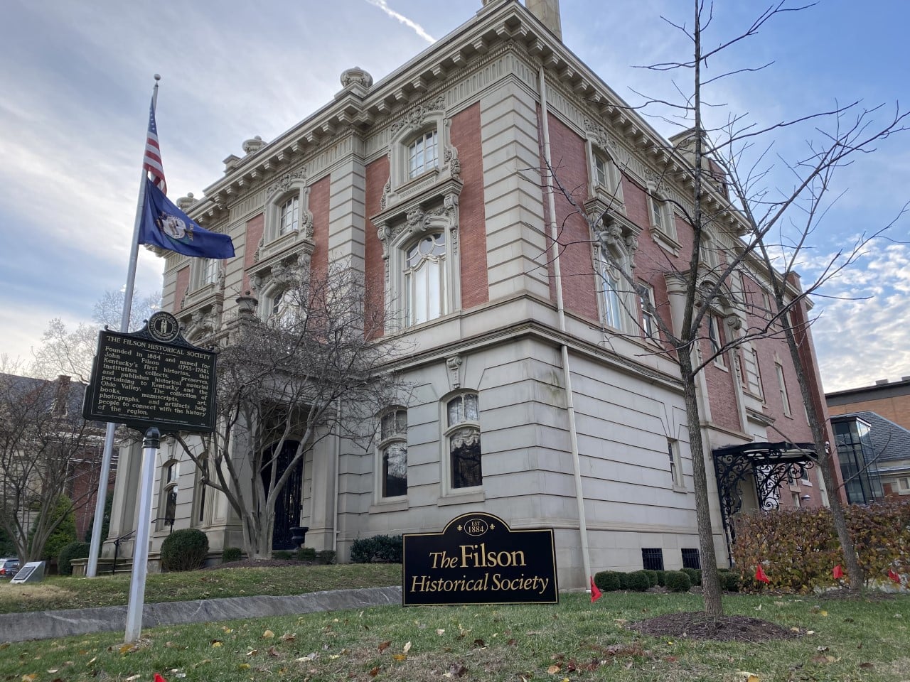 Beaux-Arts facade of the Ferguson Mansion, home of The Filson Historical Society, at 1310 S. 3rd Street in Old Louisville