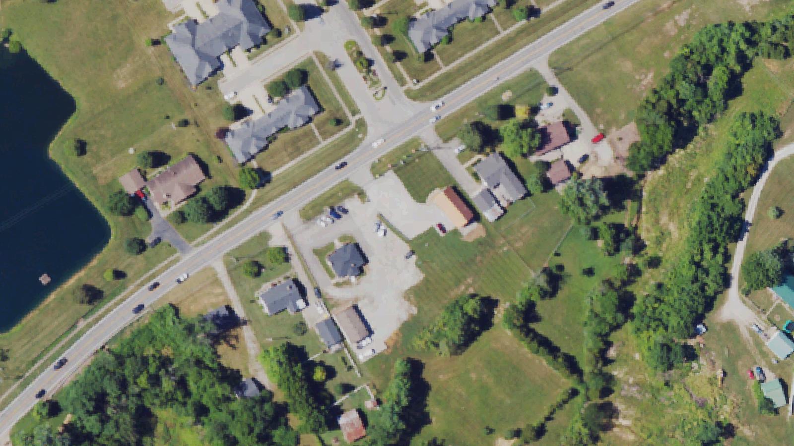 Aerial survey view of Grandview Cemetery (Kasey's Cemetery / Gates of Hell)