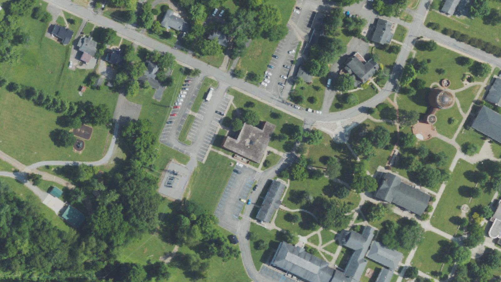 Aerial survey view of Lindsey Wilson College