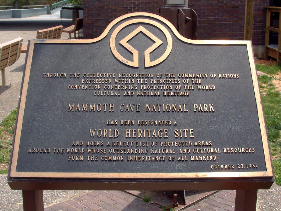 Mammoth Cave National Park scenic view in Kentucky