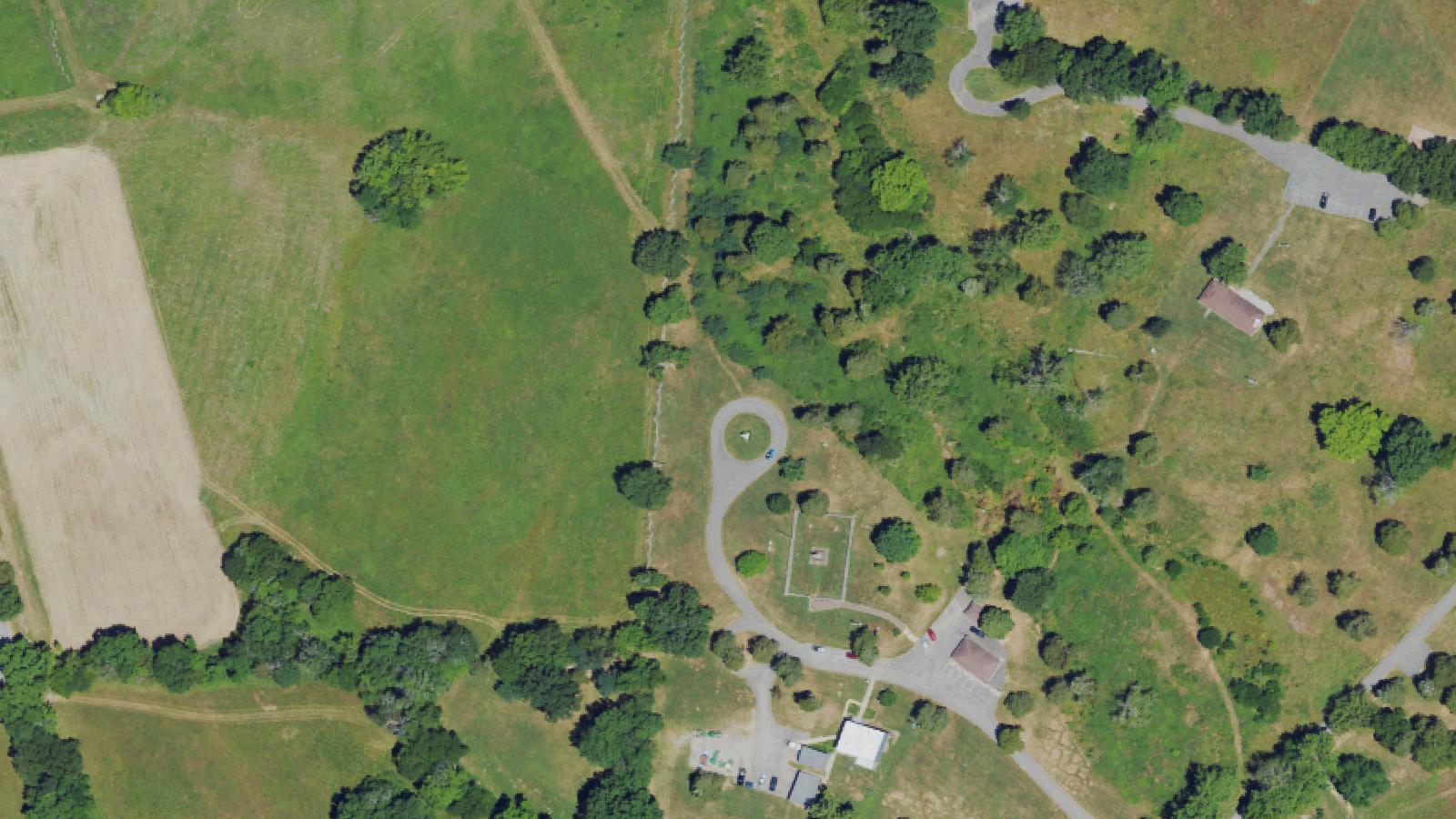 Aerial survey view of Perryville Battlefield State Historic Site