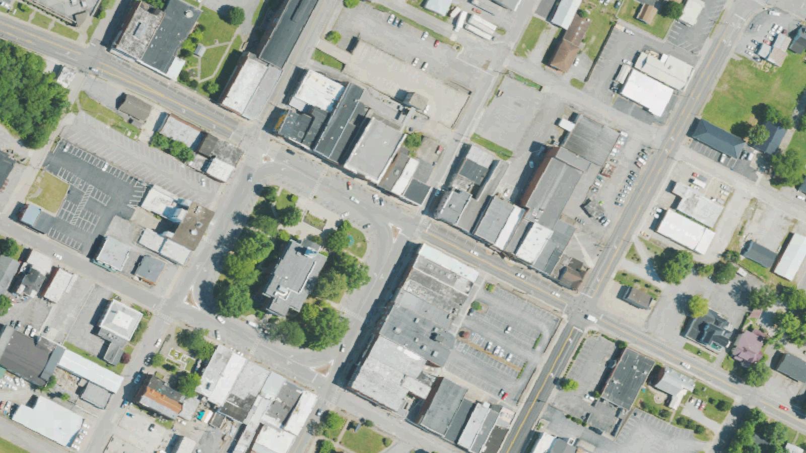 Aerial survey view of Slash Bridge