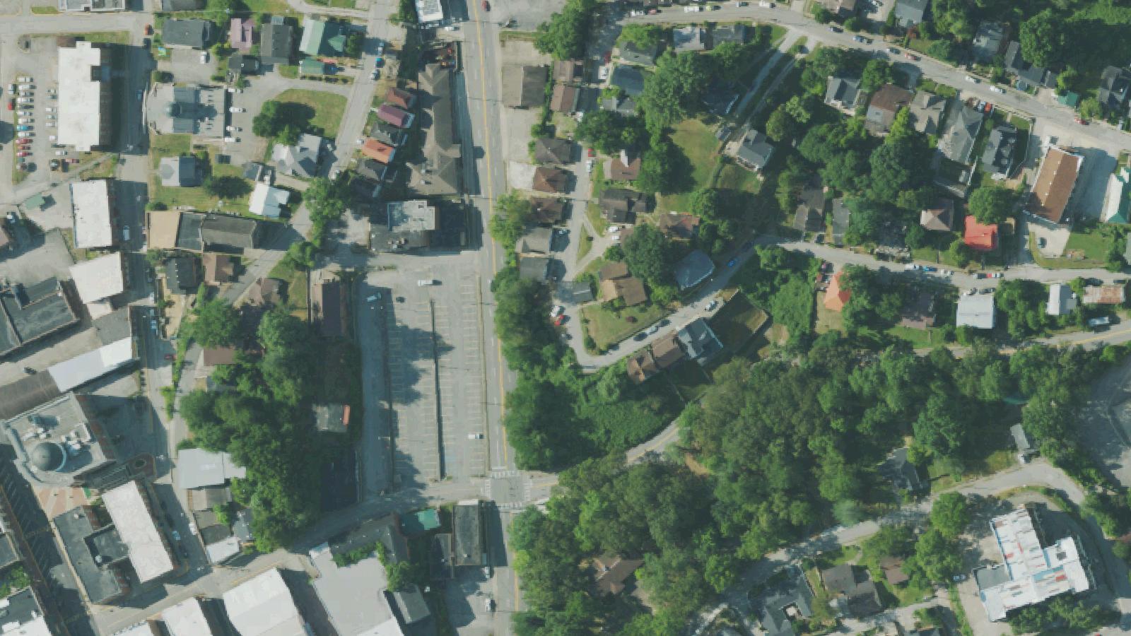 Aerial survey view of Tunnel Hill (Napfor Twin Tunnels)