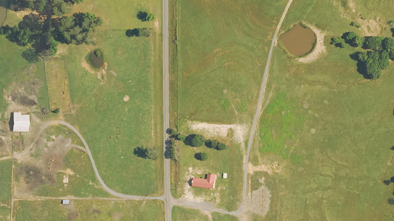 Aerial survey view of Mansfield State Historic Site (Battle of Mansfield)