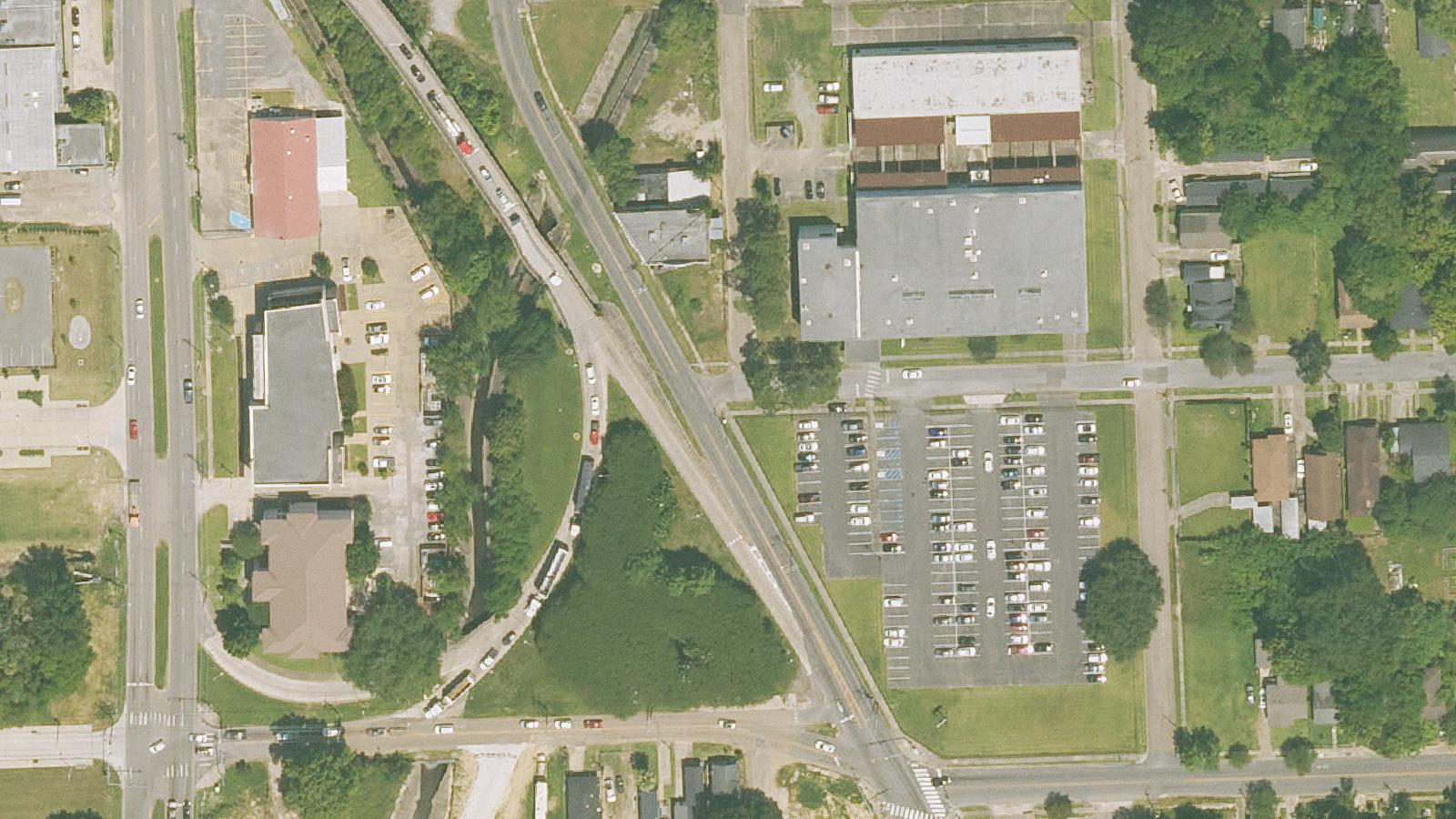 Aerial survey view of Spanish Moon (Former Site)