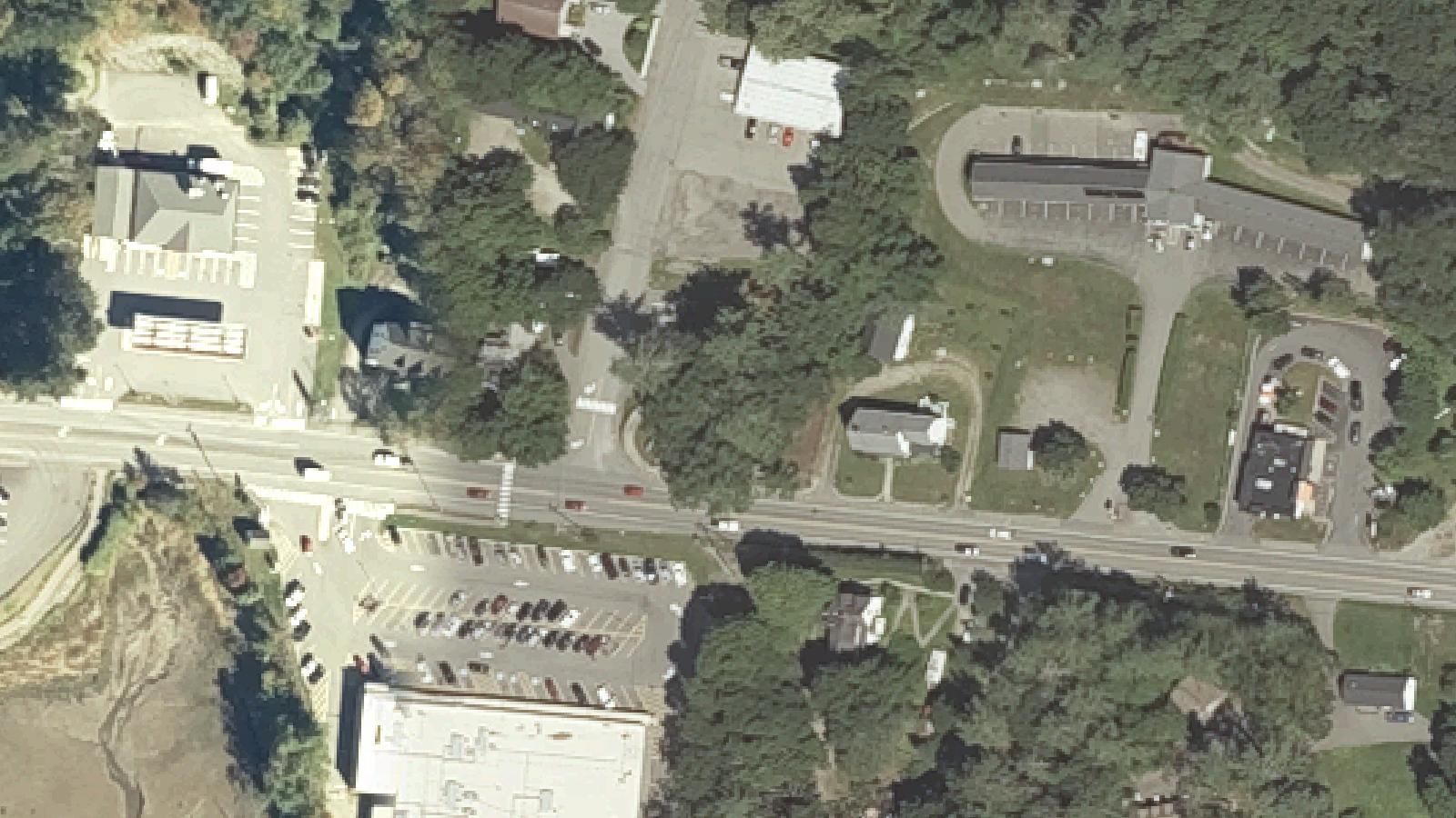 Aerial survey view of Buck Cemetery (Colonel Buck's Cursed Tomb)