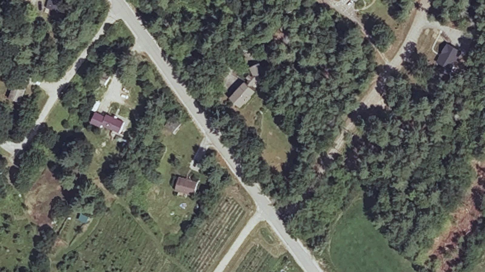 Aerial survey view of Smith Anderson Cemetery