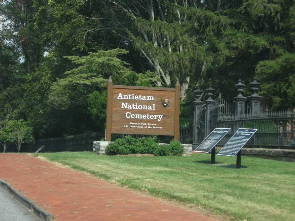 Antietam National Battlefield rolling fields in Sharpsburg, Maryland — site of bloodiest day in American military history