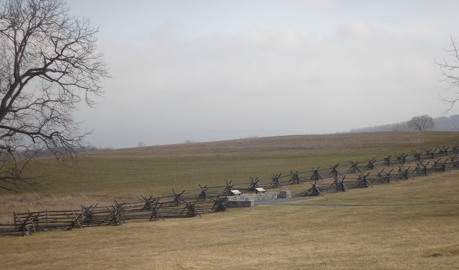 Sunken Road known as Bloody Lane at Antietam National Battlefield, Sharpsburg, Maryland, site of the bloodiest day in American military history
