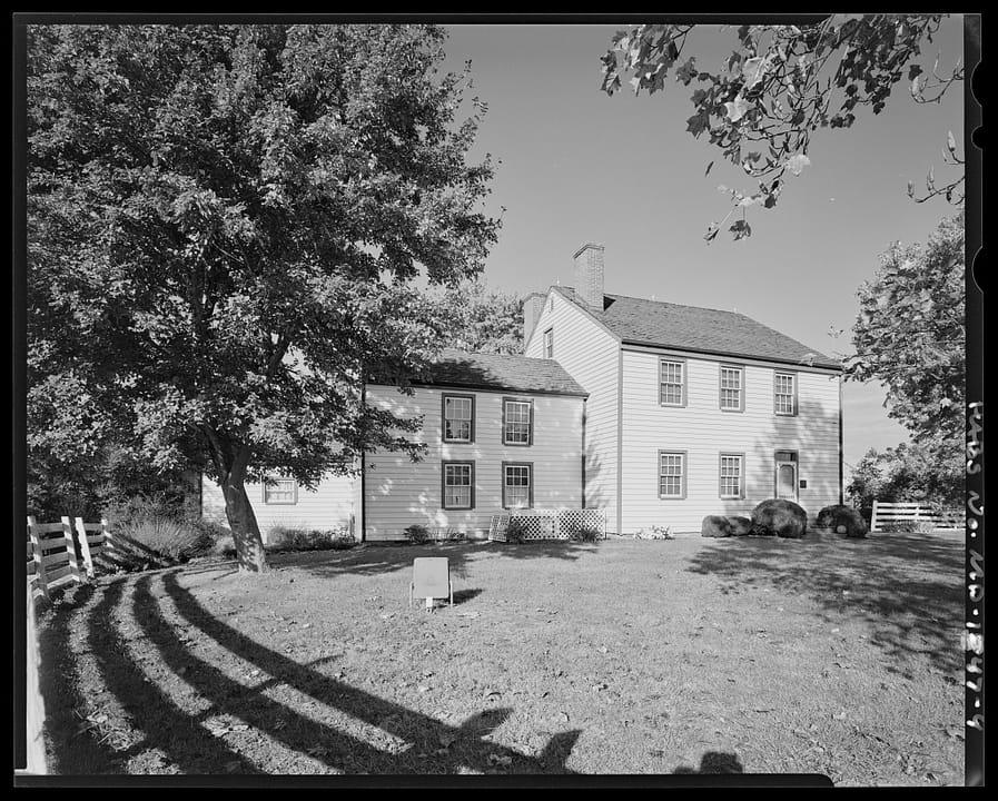 Historic American Buildings Survey photograph of the Dr. Samuel A. Mudd House (HABS MD-1347), Charles County, Maryland.