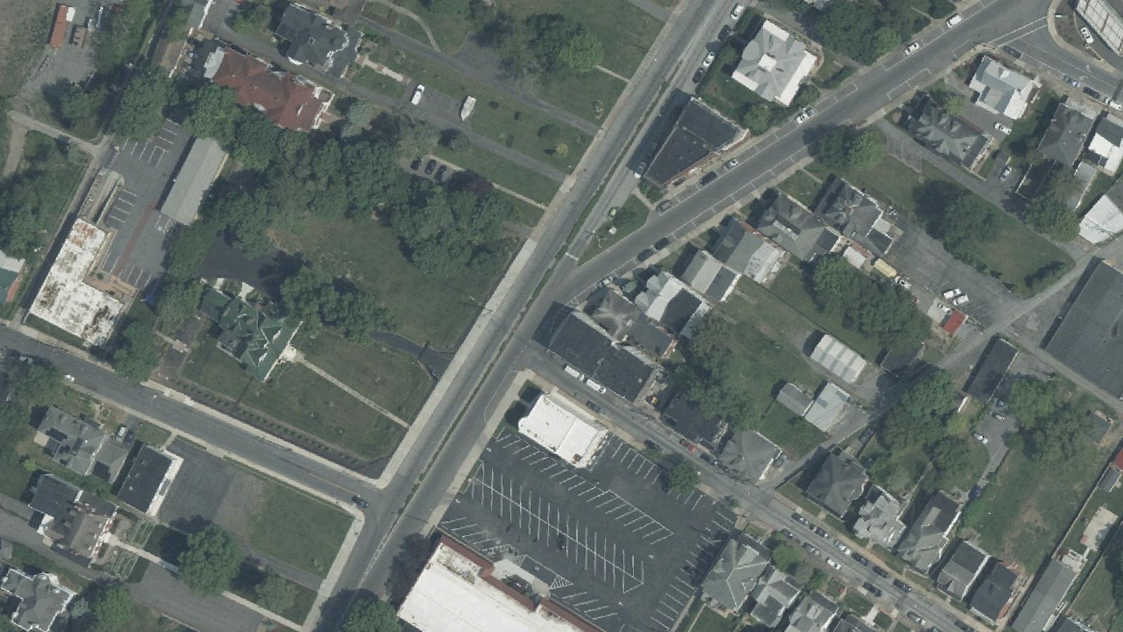 Aerial survey view of Rose Hill Cemetery (Hagerstown)
