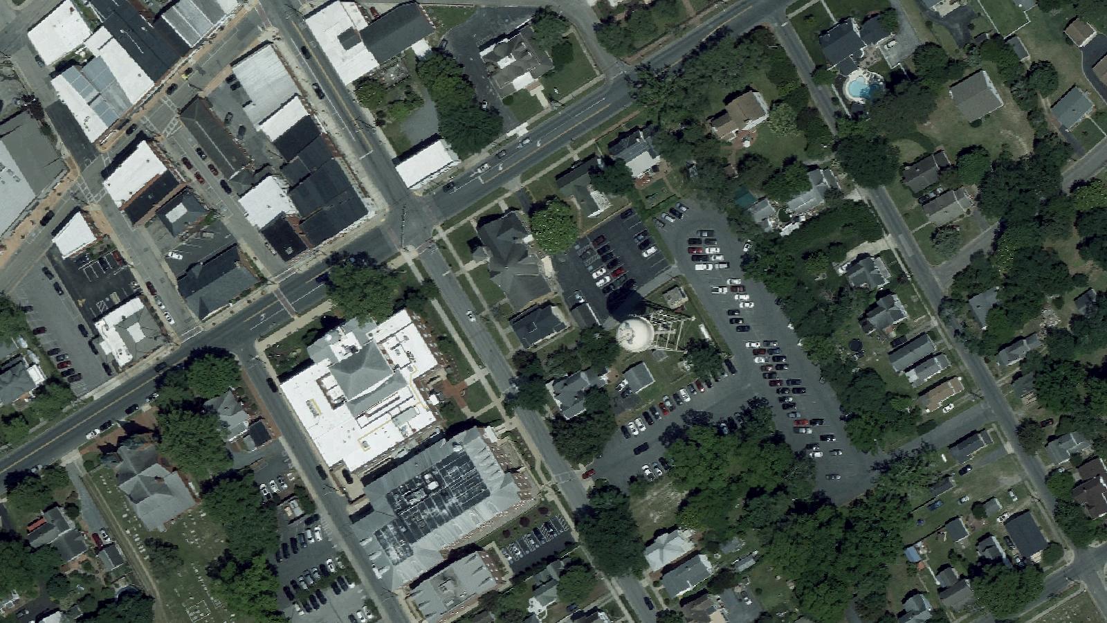 Aerial survey view of The Snow Hill Inn (Vacant)