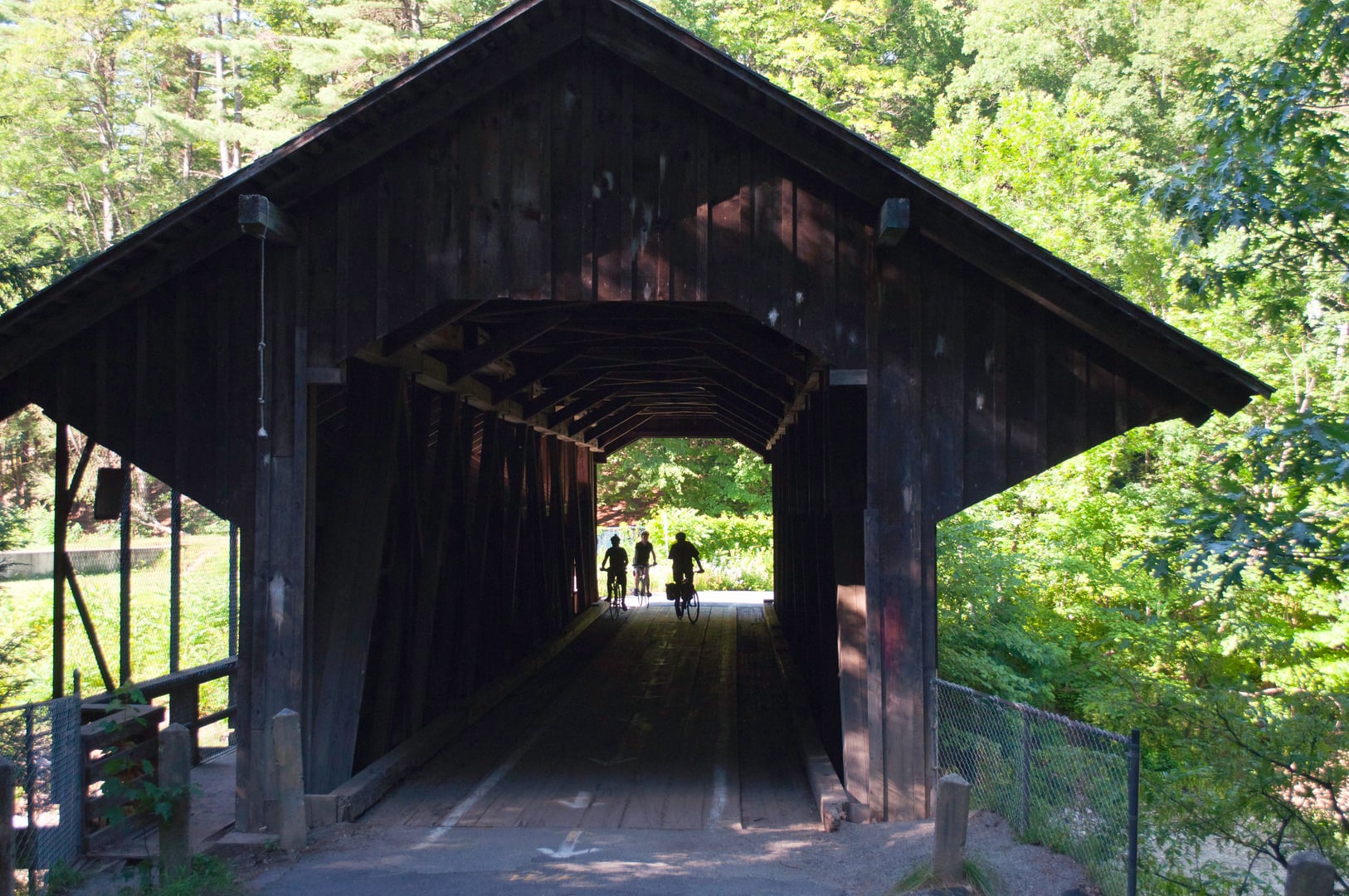 Eunice Williams Covered Bridge over the Green River in Greenfield, Massachusetts