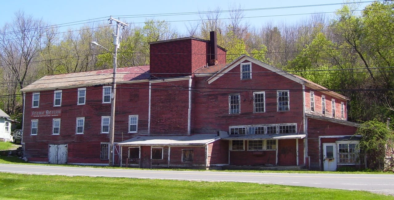 A barn turned into a retail space at 860 Church Street in North Adams, Massachusetts