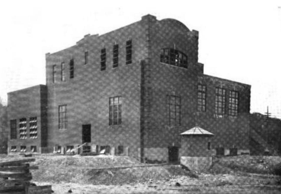 The Zylonite power station, used by the Berkshire Street Railway and the Boston and Maine Railroad (for the Hoosac Tunnel), around 1911