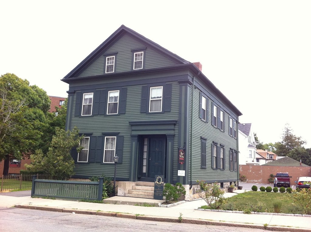 Exterior of the Lizzie Borden House at 230 Second Street in Fall River, Massachusetts