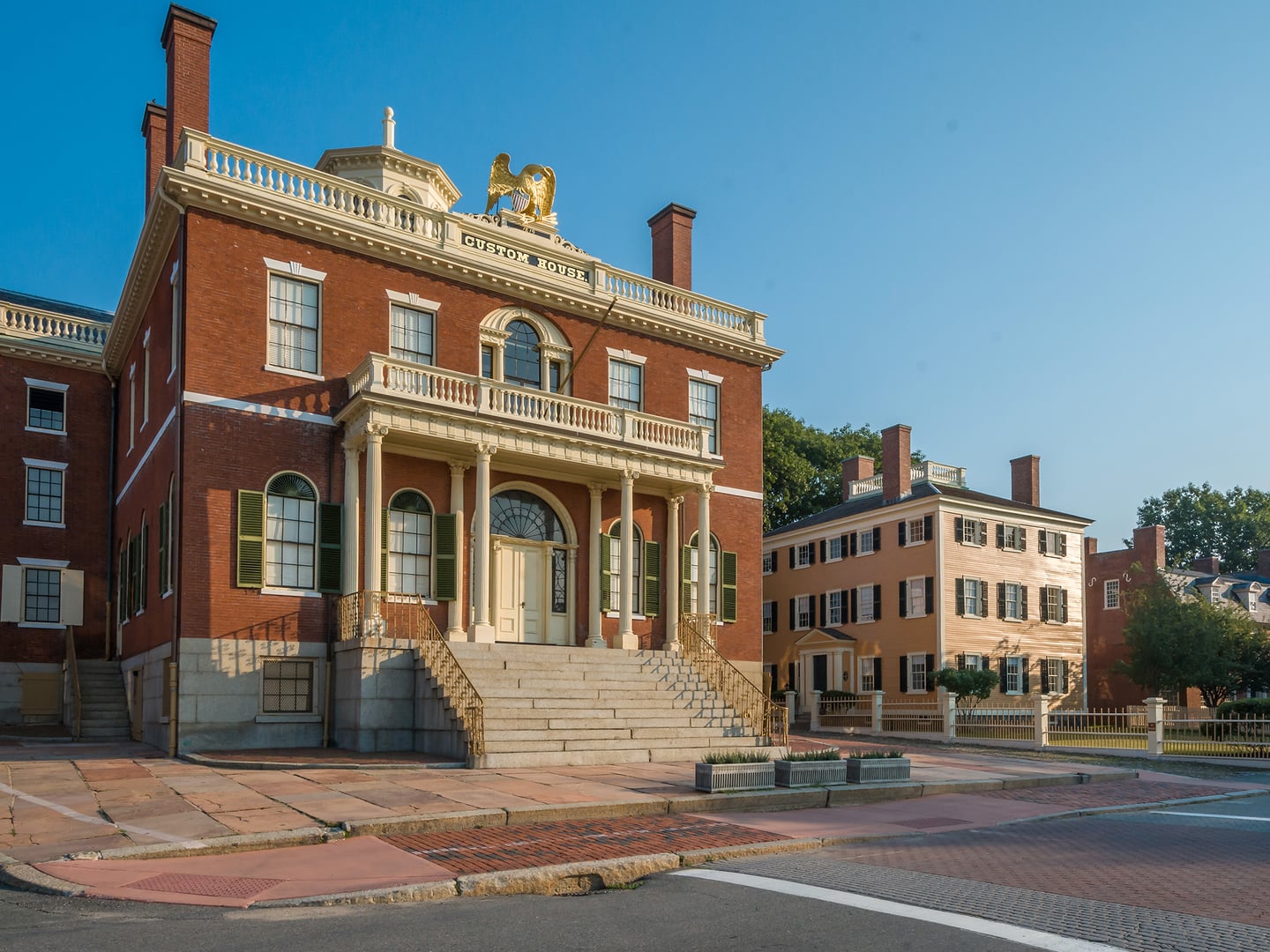 The 1819 Custom House at Salem Maritime National Historic Site in Salem Massachusetts