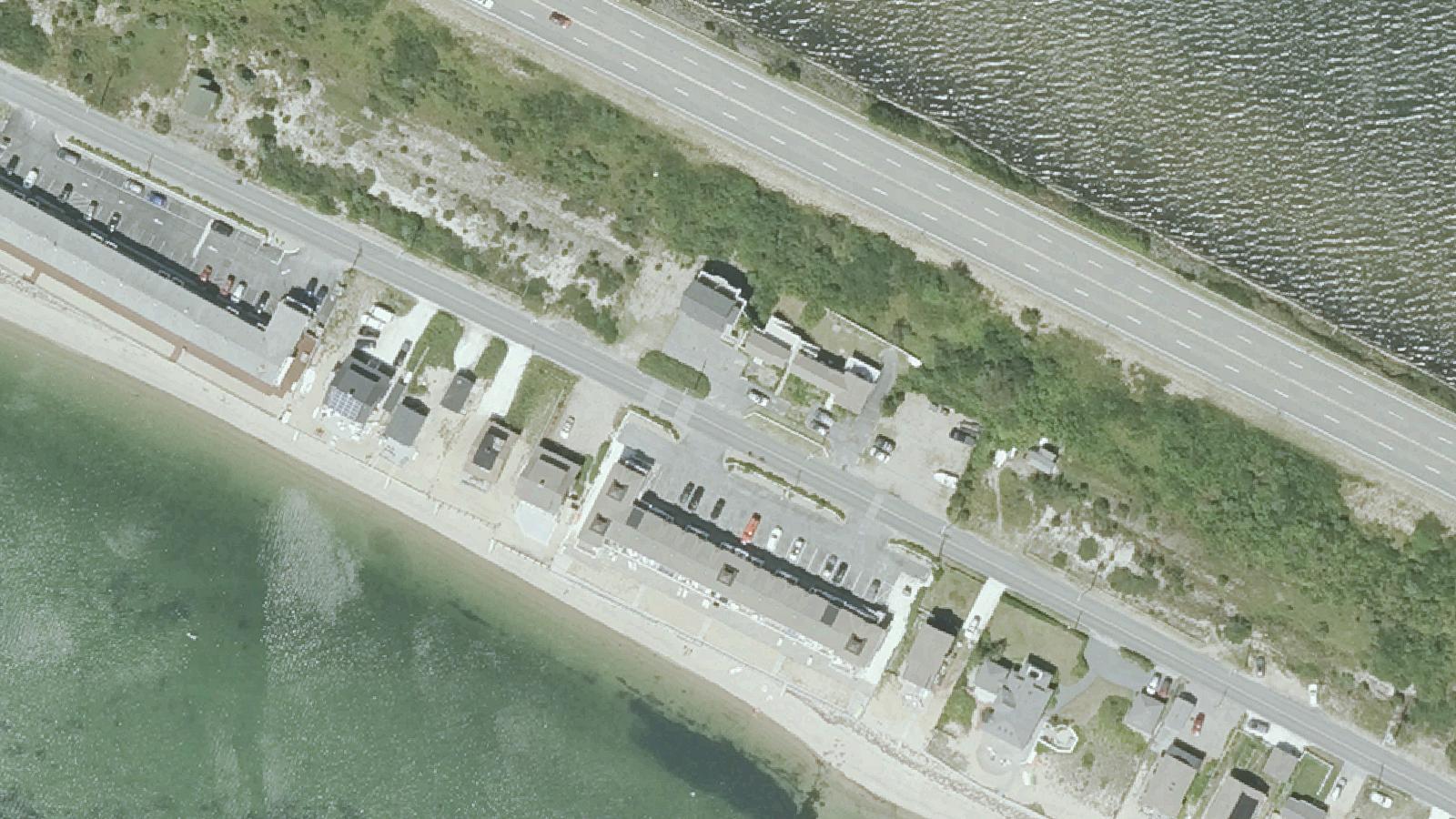 Aerial survey view of Thomas Ridley's Grave