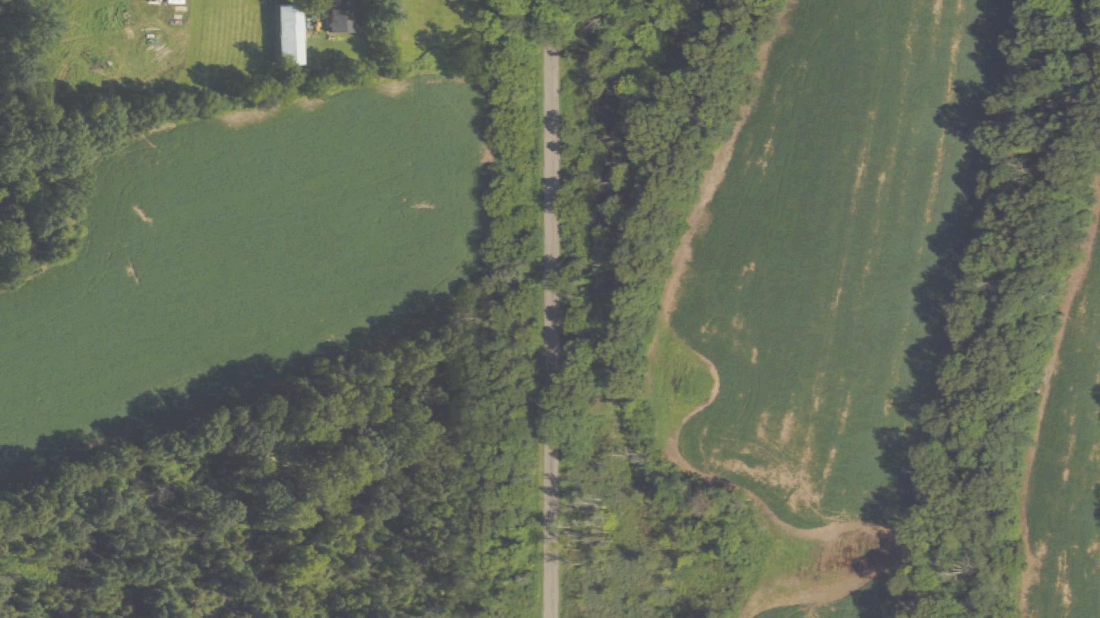 Aerial survey view of 4 Mile Road