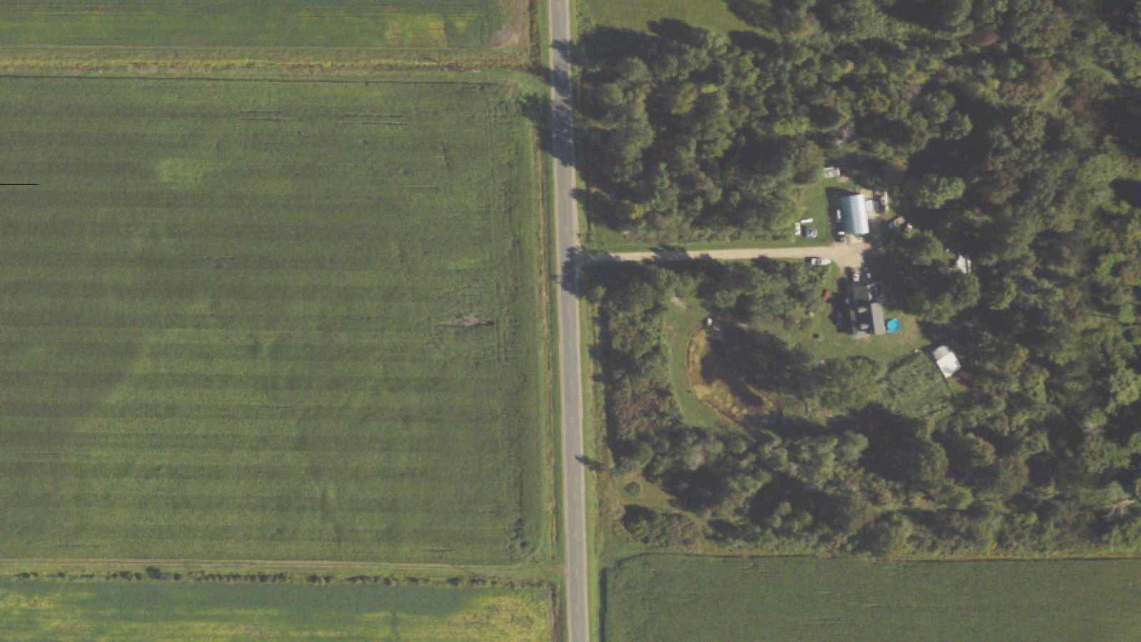 Aerial survey view of 54th Street, Fennville